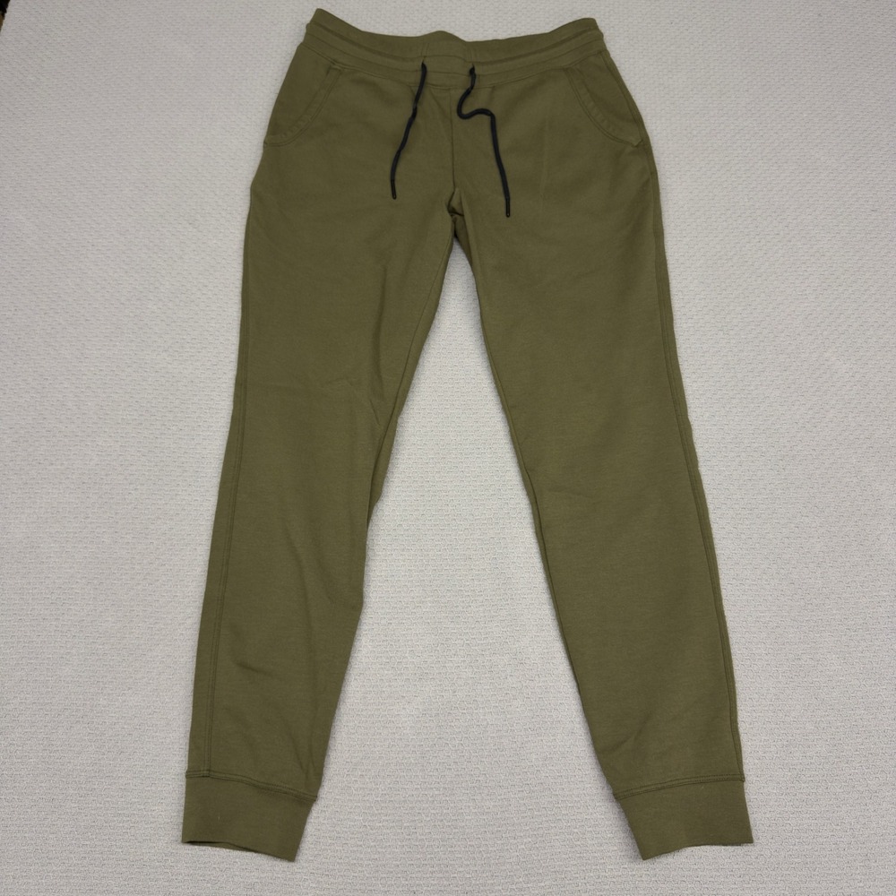 American Giant Joggers Mens Small Olive Green Tapered Sweatpants Made in USA